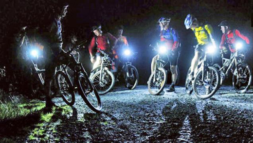 Cyclists in city’s first ’midnight